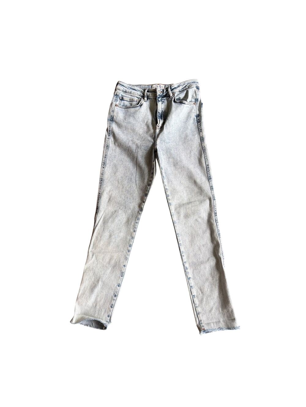 Women’s 31 We The Free High Waisted Skinny Ankle Light Wash Denim Jeans